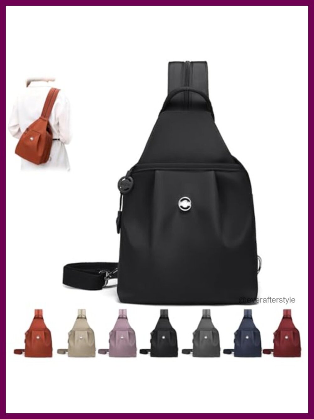 3-in-1 Anti-Theft Convertible Travel Tote Bag Waterproof Nylon Backpack Sling